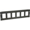 Lowell Manufacturing Rack Panel-3U - Mounts 6 - 1-Gang Devices (Black)