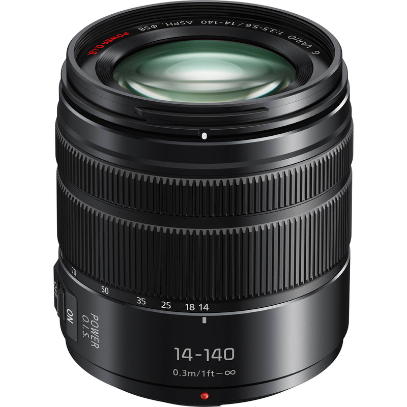 Panasonic Lumix G Vario 14-140mm f/3.5-5.6 II ASPH. POWER O.I.S. Lens with UV Filter Kit