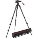 Manfrotto 612 Nitrotech Fluid Video Head and 536 Carbon Fiber Single Leg Tripod