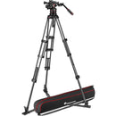 Manfrotto Nitrotech 608 Fluid Head with 635 FAST Single Leg Carbon Fiber Tripod