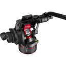 Manfrotto 608 Nitrotech Fluid Head & Aluminum Twin Leg Tripod with Mid-Spreader Kit