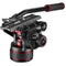 Manfrotto 612 Nitrotech Fluid Video Head and Aluminum Twin Leg Tripod with Middle Spreader