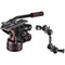 Manfrotto 612 Nitrotech Fluid Video Head and Aluminum Twin Leg Tripod with Ground Spreader