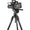 Manfrotto 612 Nitrotech Fluid Video Head and Aluminum Twin Leg Tripod with Middle Spreader