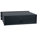 Lowell Manufacturing 3U 15"Deep Rackmount Utility Drawer (Black Powder)