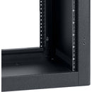 Lowell Manufacturing Rack-Desktop-7U, 18" Deep, Front/Rear Rails (Black)