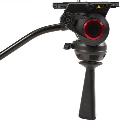 miliboo MYT802 Fluid Head with Flat Head and 75mm Half Ball Adapter