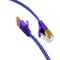 Tera Grand CAT-7 10 Gigabit Ultra Flat Ethernet Patch Braided Cable, 25' (Purple,Blue)