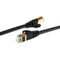 Tera Grand CAT-7 10 Gigabit Ultra Flat Ethernet Patch Cable, 12' (Black)