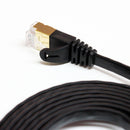 Tera Grand CAT-7 10 Gigabit Ultra Flat Ethernet Patch Cable, 12' (Black)