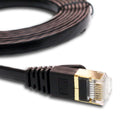 Tera Grand CAT-7 10 Gigabit Ultra Flat Ethernet Patch Cable, 6' (Black)