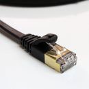 Tera Grand CAT-7 10 Gigabit Ultra Flat Ethernet Patch Cable, 25' (Black)