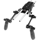 SHAPE Compact Revolt Shoulder Baseplate with Handgrips (Black)