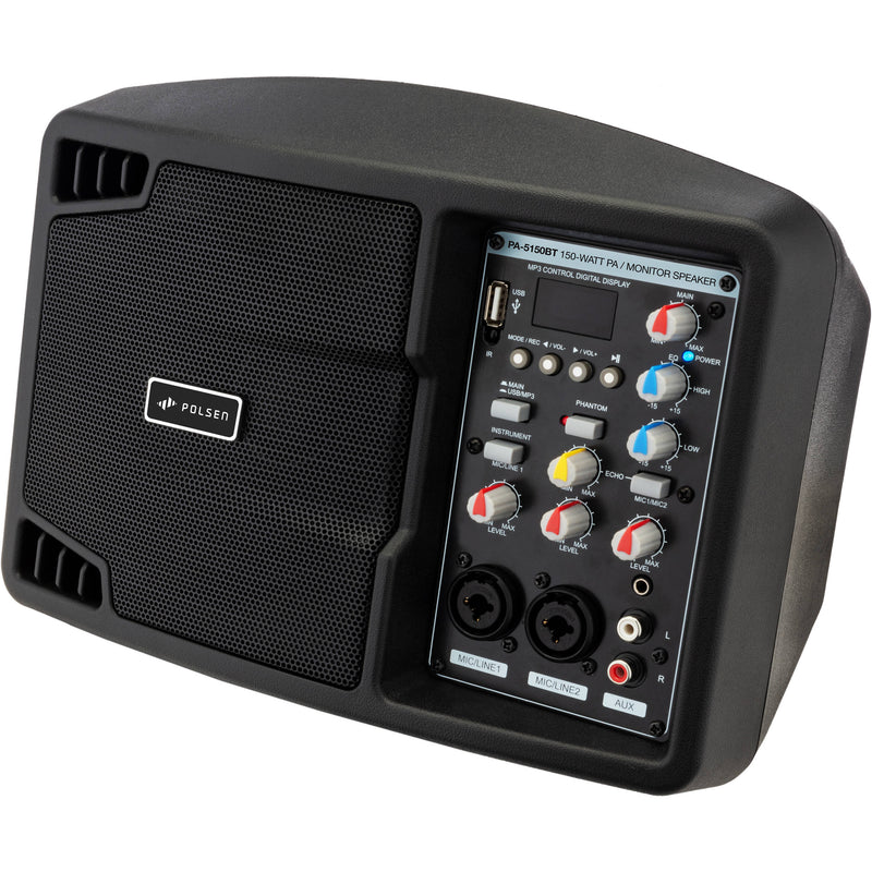 Polsen PA-5150BT 5" 150W Portable PA System with Bluetooth