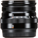 FUJIFILM XF 16mm f/2.8 R WR Lens with UV Filter Kit (Black)