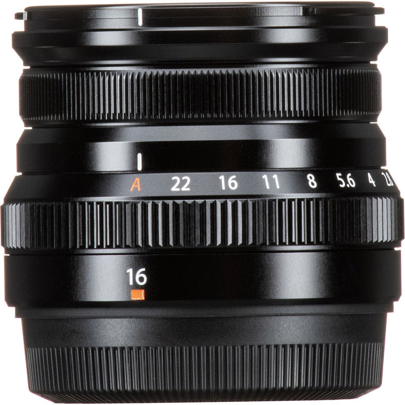 FUJIFILM XF 16mm f/2.8 R WR Lens with UV Filter Kit (Black)