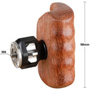 CAMVATE Wooden Handgrip with ARRI-Style Rosette Mount (Left)