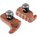 CAMVATE Wooden Handle Grip With M6 ARRI Rosette Mount (Left Right Grip)