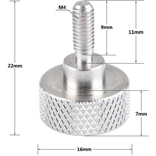 CAMVATE M4 Thumbscrew (Short, 2-Pack)