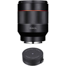 Rokinon AF 50mm f/1.4 FE Lens with Lens Station Kit for Sony E