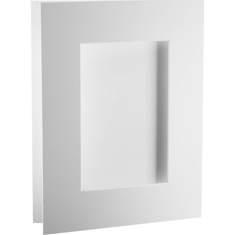 Archival Methods Bright White Pre-Cut Exhibition Mat (11 x 14" Board for 6 x 9" Print, 5-Pack)