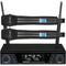 AMT Q7 Dual-Channel Q7 Receiver with Two Q7V Handheld/Mic Wireless System for Vocal (900 MHz)