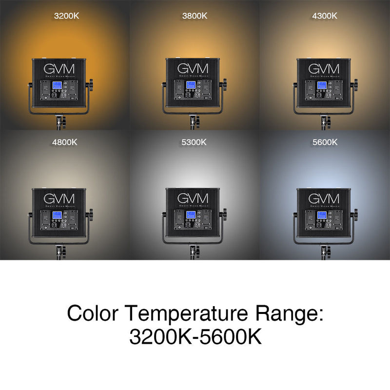 GVM GVM-672S-B 40w 14.8v/110-220 3200-5600K BC LED Panel