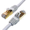 Tera Grand Premium CAT-7 Double Shielded 10 Gigabit 600MHz Ethernet Cable (White) 75'