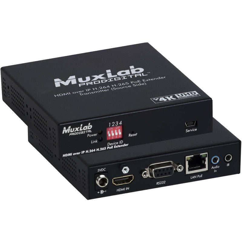 MuxLab 4K/30 HDMI over IP H.264/H.265 PoE Transmitter