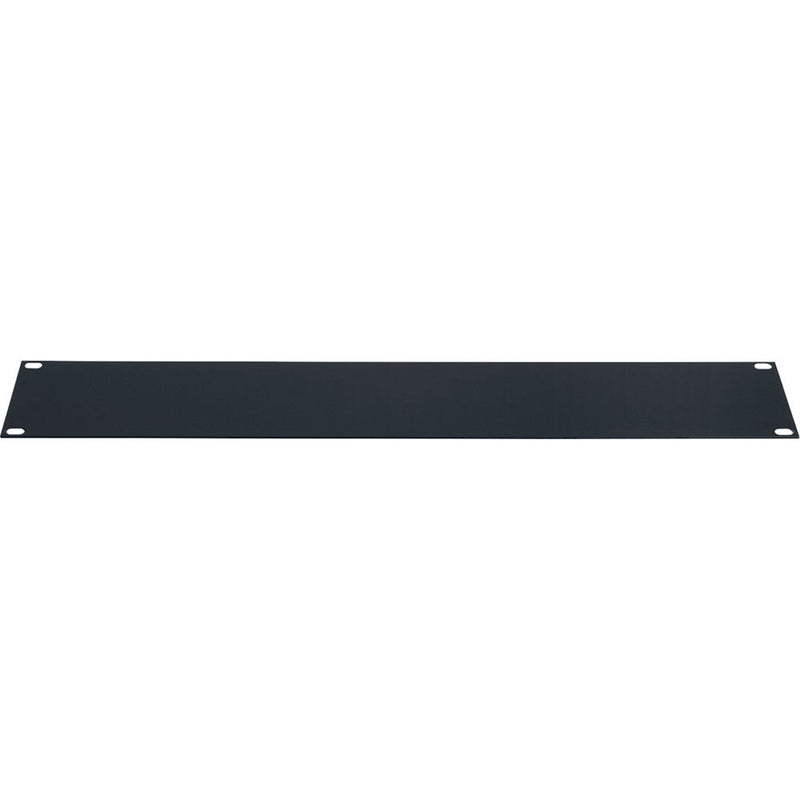 Lowell Manufacturing Rack Panel-Blank-6U, 14-Gauge Flat Steel (Black)