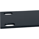 Lowell Manufacturing Rack Panel-Blank-6U, 14-Gauge Flat Steel (Black)