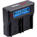 Hedbox RP-DC50 Digital LCD Dual Battery Charger Kit with RP-DFZ100 Battery Plates