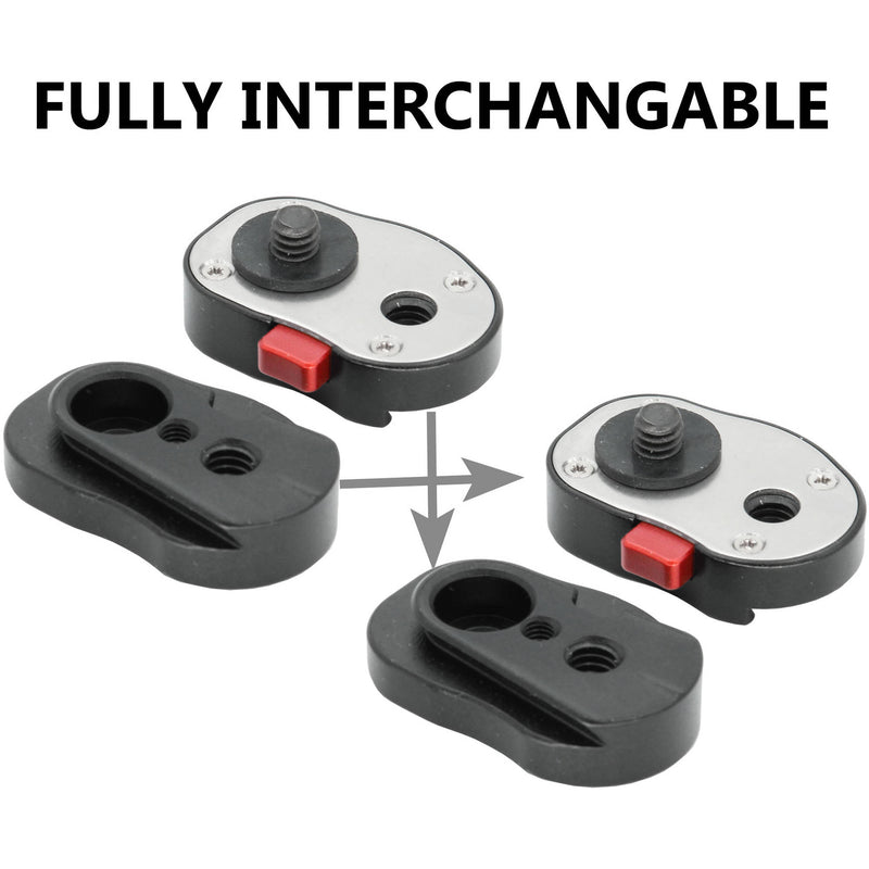 GyroVu Mini Quick Release Plate System with Self-Locking Mechanism (2-Pack)