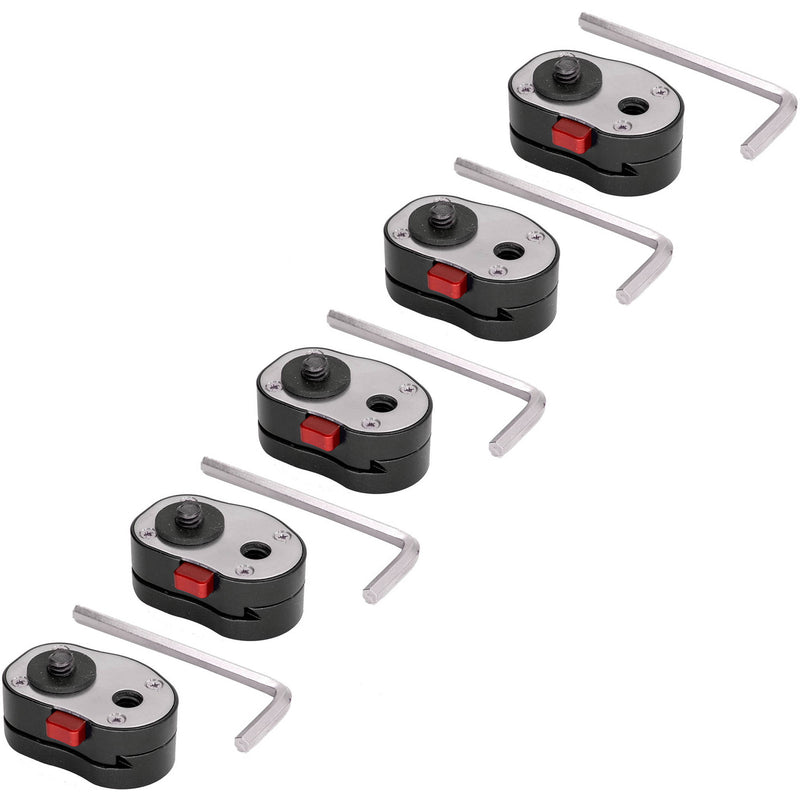 GyroVu Mini Quick Release Plate System with Self-Locking Mechanism (5-Pack)