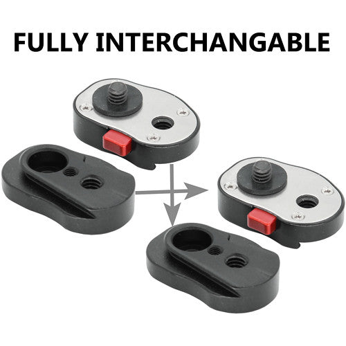 GyroVu Mini Quick Release Plate System with Self-Locking Mechanism (5-Pack)