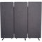 Luxor Reclaim Acoustic Room Dividers - 3 Pack In Slate Gray