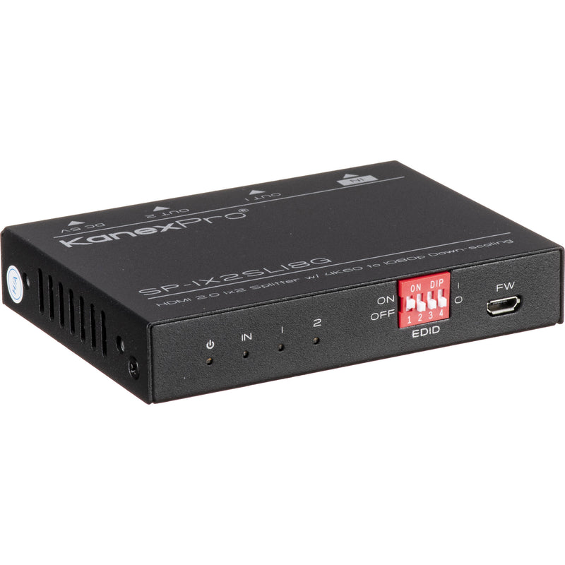 KanexPro SP-1X2SL18G 1x2 Slim 4K HDMI Splitter