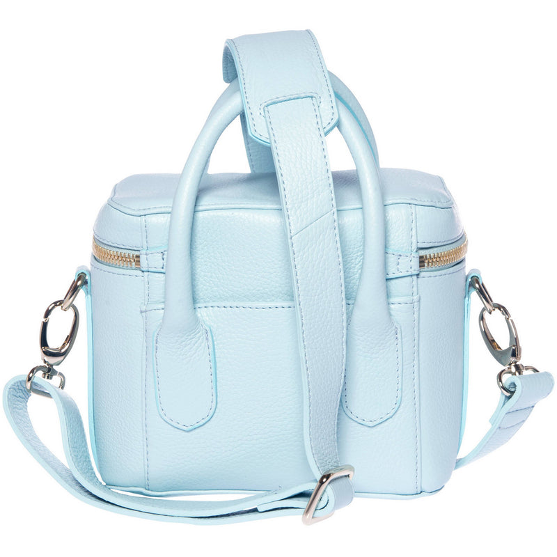 FEDERICO SERRANI Springbok Leather Camera Bag (Aquamarine)