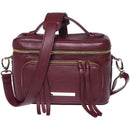 FEDERICO SERRANI Kimberley Leather Camera Bag (Cremisi)