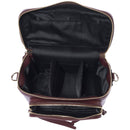 FEDERICO SERRANI Kimberley Leather Camera Bag (Cremisi)