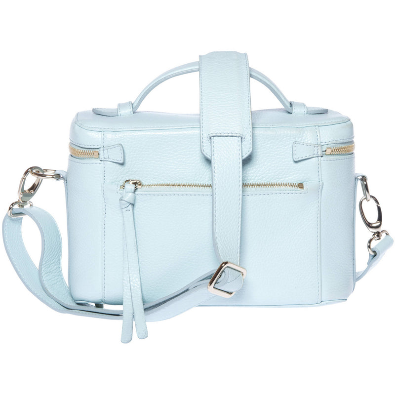 FEDERICO SERRANI Kimberley Leather Camera Bag (Aquamarine)