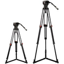 miliboo Broadcast Tripod Kit with M8 Fluid Head (Carbon Fiber)