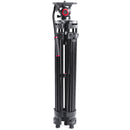 miliboo MTT601A Professional Aluminum Tripod and Fluid Head with Mid-Level Spreader