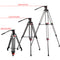 miliboo MTT604A Professional Aluminum Tripod and Fluid Head with Mid-Level Spreader