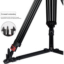 miliboo MTT609A Professional Tripod and Fluid Head with Ground Spreader (Aluminum)