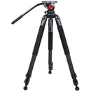 miliboo MTT701B Portable Tripod Kit with Fluid Head (Carbon Fiber)