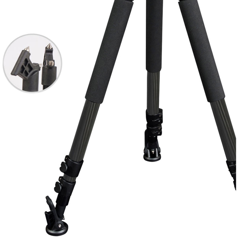 miliboo MTT703BWH Portable Carbon Fiber Tripod Legs