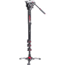 miliboo Portable Aluminum Monopod with Video Fluid Head