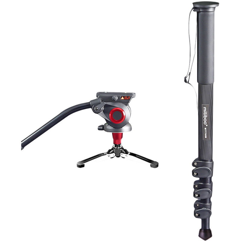 miliboo MTT705B Portable Carbon Fiber Tripod Monopod