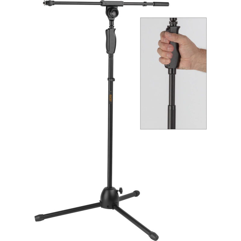 Auray MS-65CL Professional Mic Stand with Clutch Lock and Telescoping Boom Arm